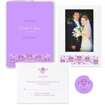 Purple Orchid Wedding Stationery