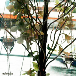 Orchid Centerpiece Idea 4 Candelabra with orchids.