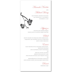 Arching Orchid Wedding Invitation