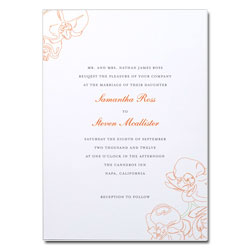 Beloved Orchid Wedding Invitation