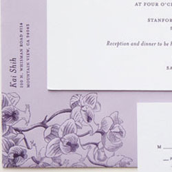 Classic Letterpress Invitation Details