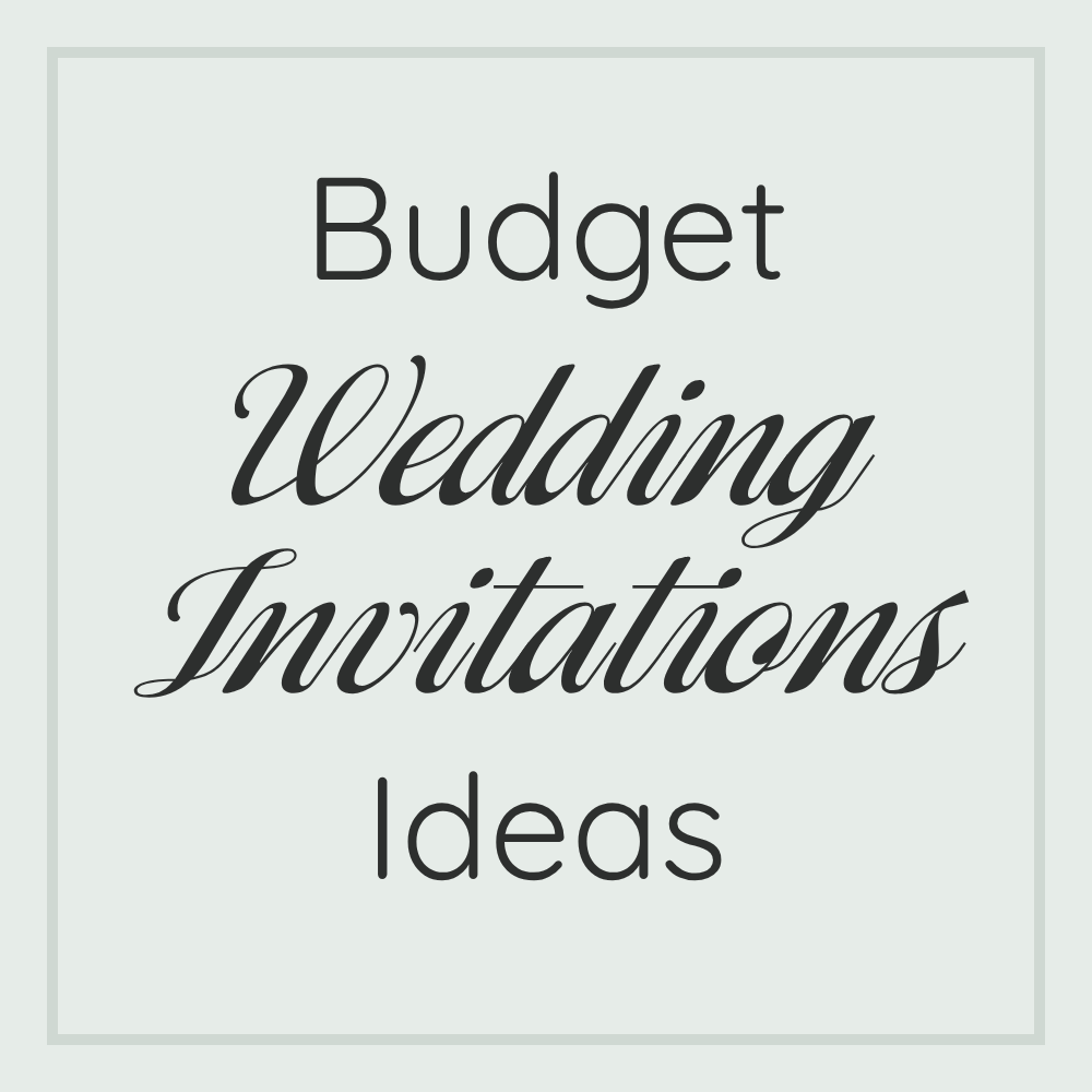 budget wedding invitations ideas