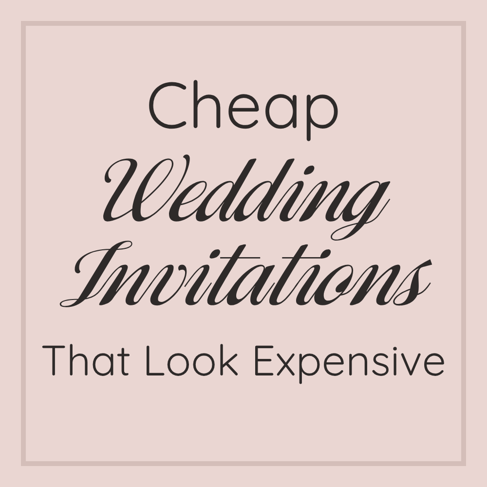 cheap wedding invitations