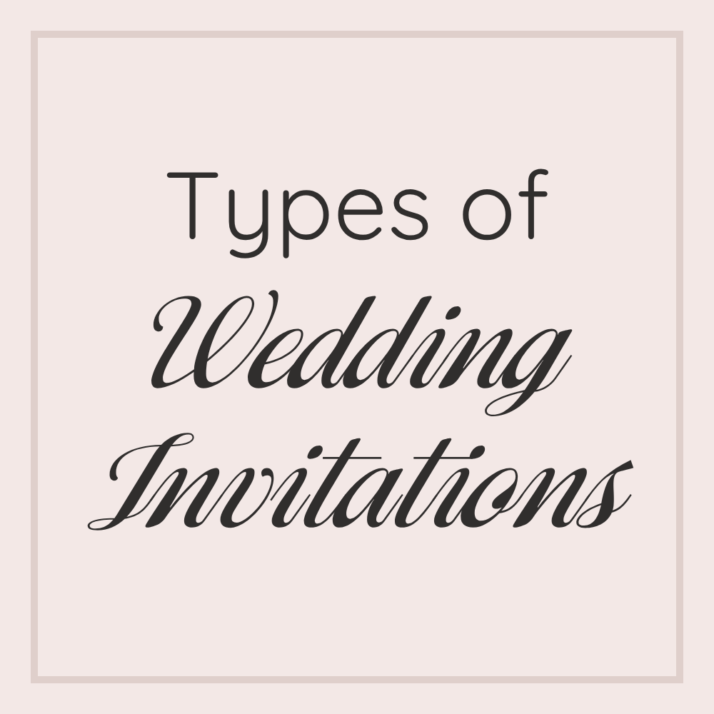 types of wedding invitations