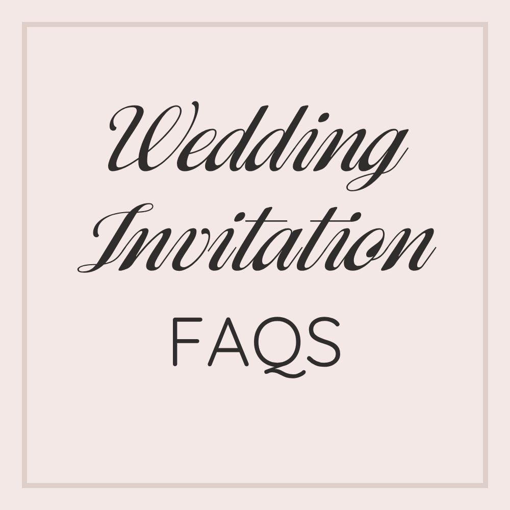 wedding invitation faqs