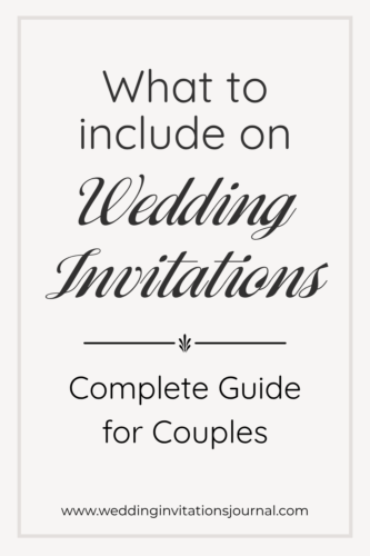 What to include on wedding invitations complete guide for couples.