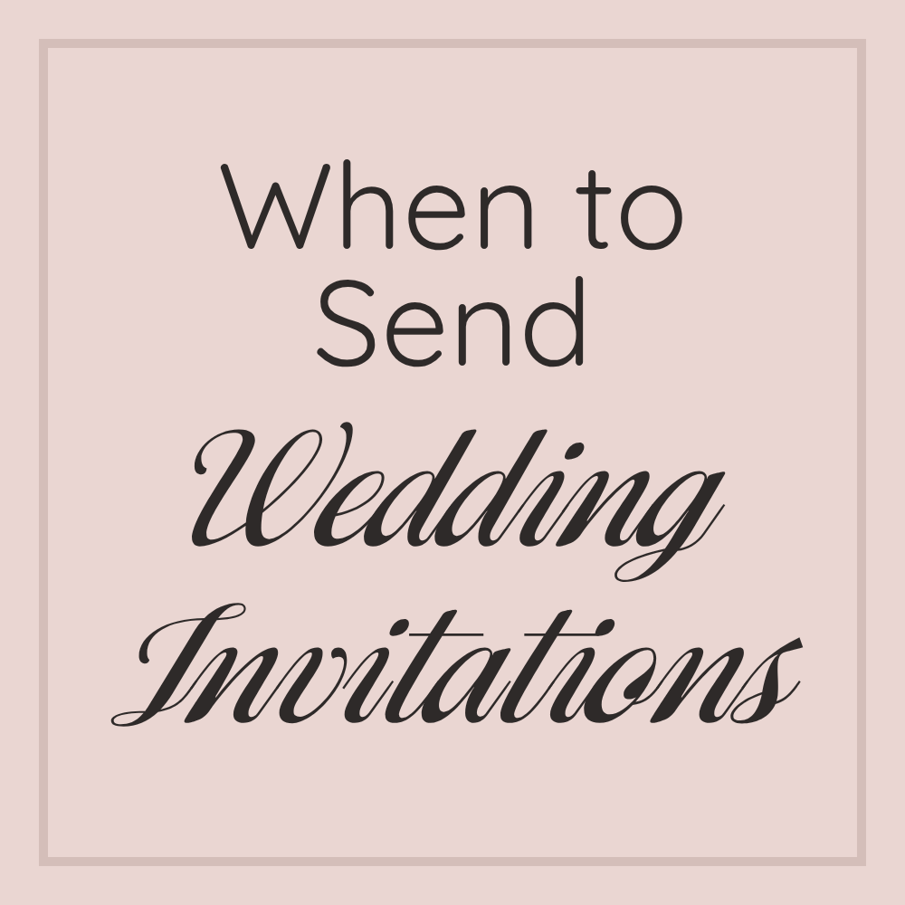 when to send wedding invitations